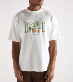 Drôle de Monsieur Le T-Shirt Tennis Court Off White