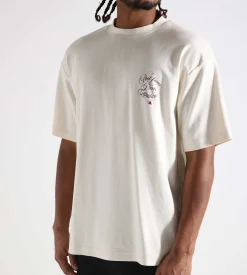 Drôle de Monsieur Le T-Shirt Slogan Vignes Cream