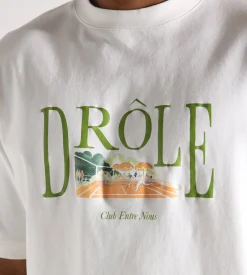 Drôle de Monsieur Le T-Shirt Tennis Court Off White