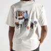 Filling Pieces T-shirt Dog Walker Antique White