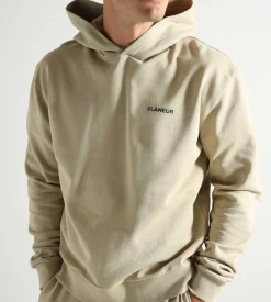 Flâneur Essential Logo Hoodie Beige