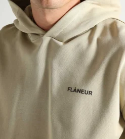 Flâneur Essential Logo Hoodie Beige
