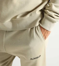 Flâneur Essential Logo Hoodie Beige
