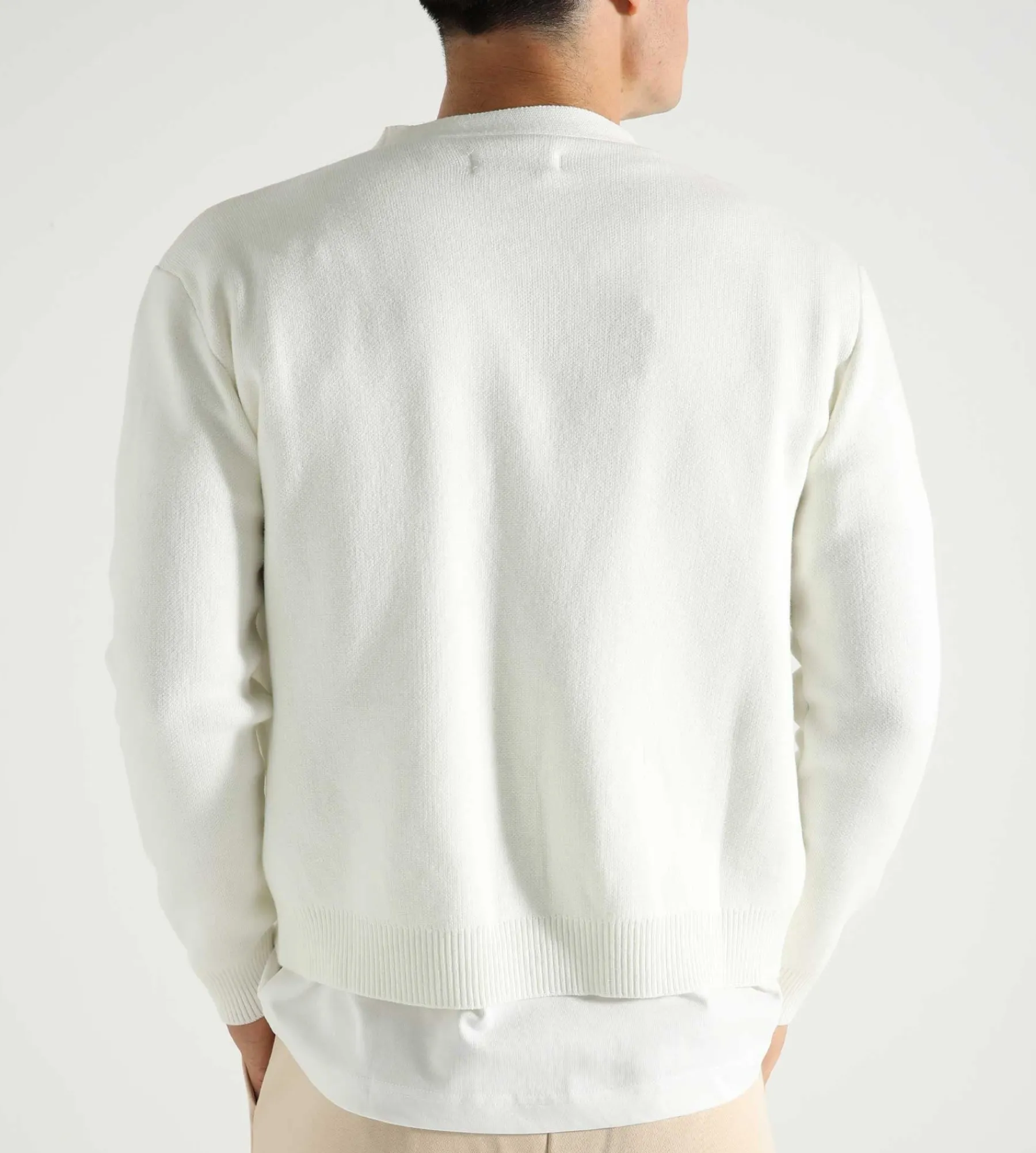 Flâneur Signature Cardigan Creme