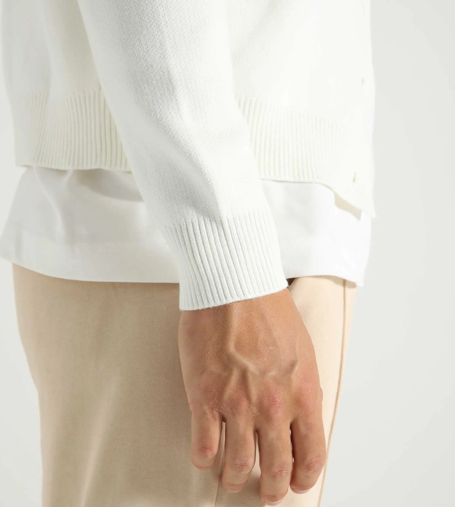 Flâneur Signature Cardigan Creme