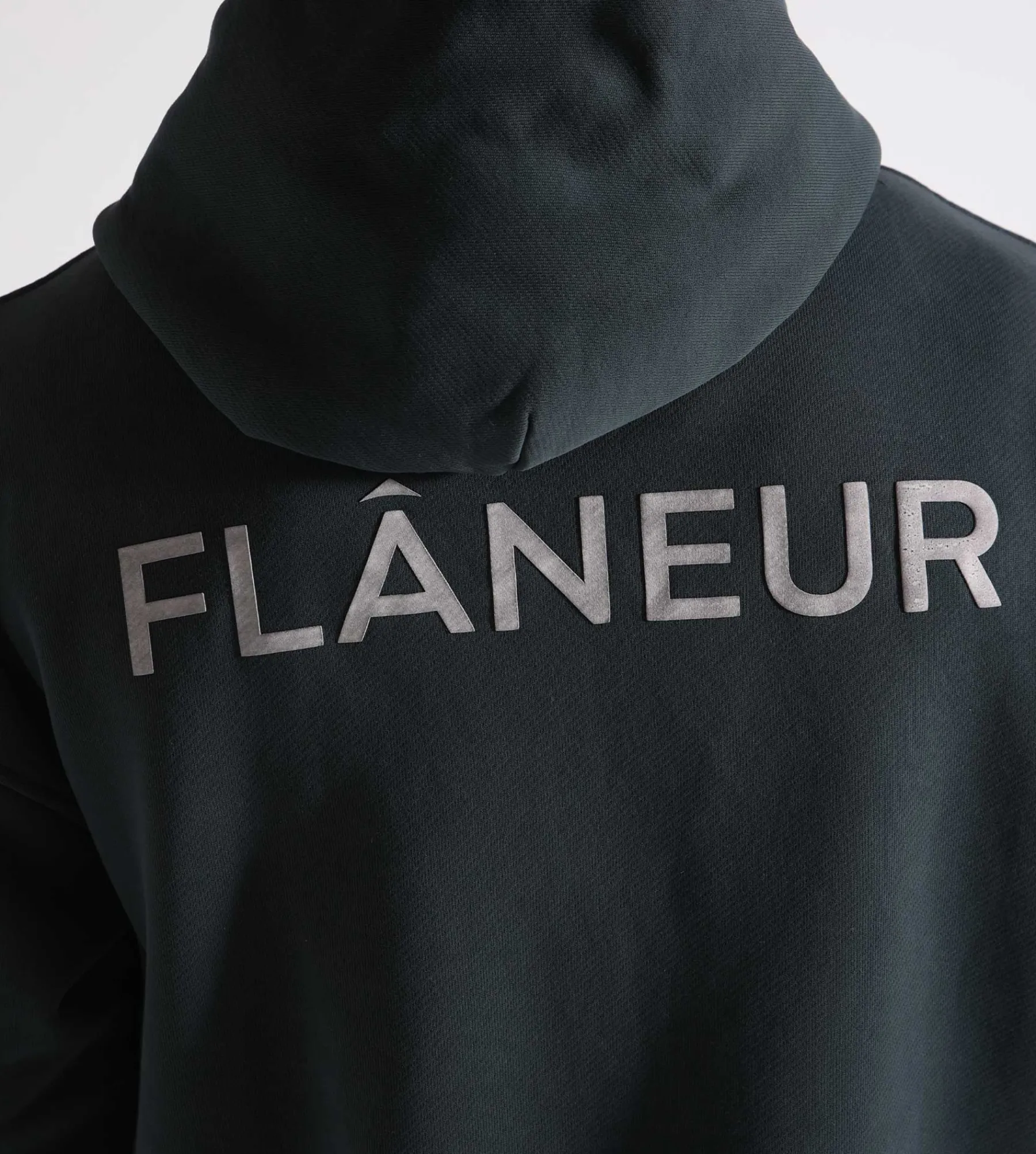 Flâneur Washed Hoodie Black