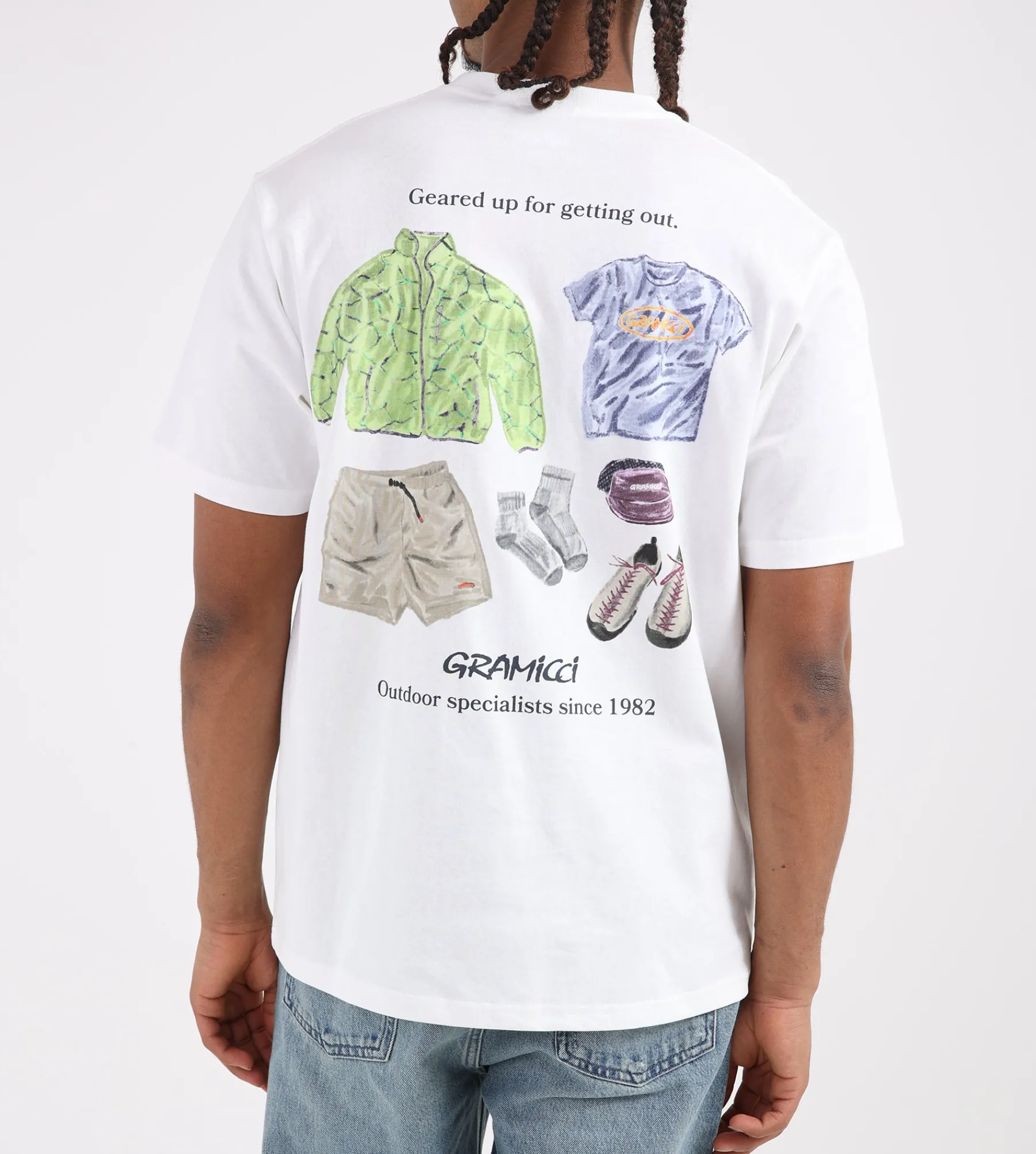 Gramicci Geared Up Tee White