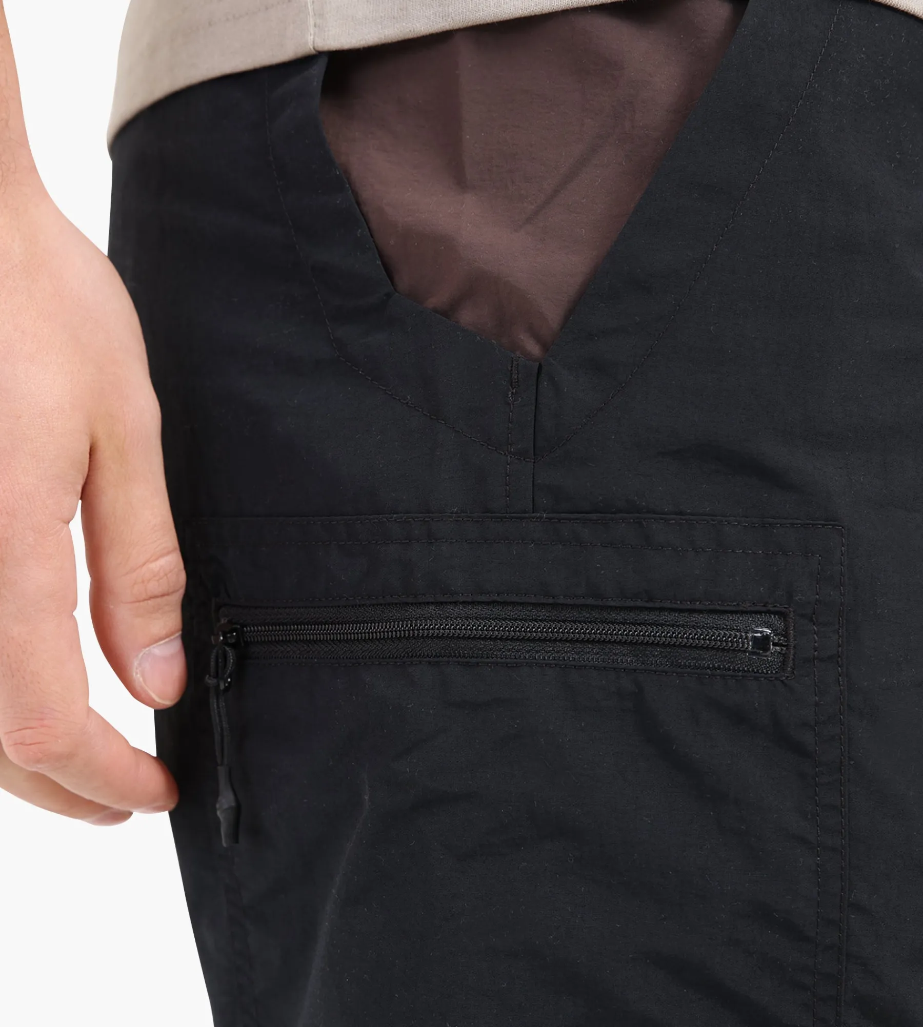 Gramicci Nylon Utility Short Black x Dark Brown