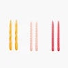 HAY Candle Long Mix Set Of 6 Yellow Rose Raspberry