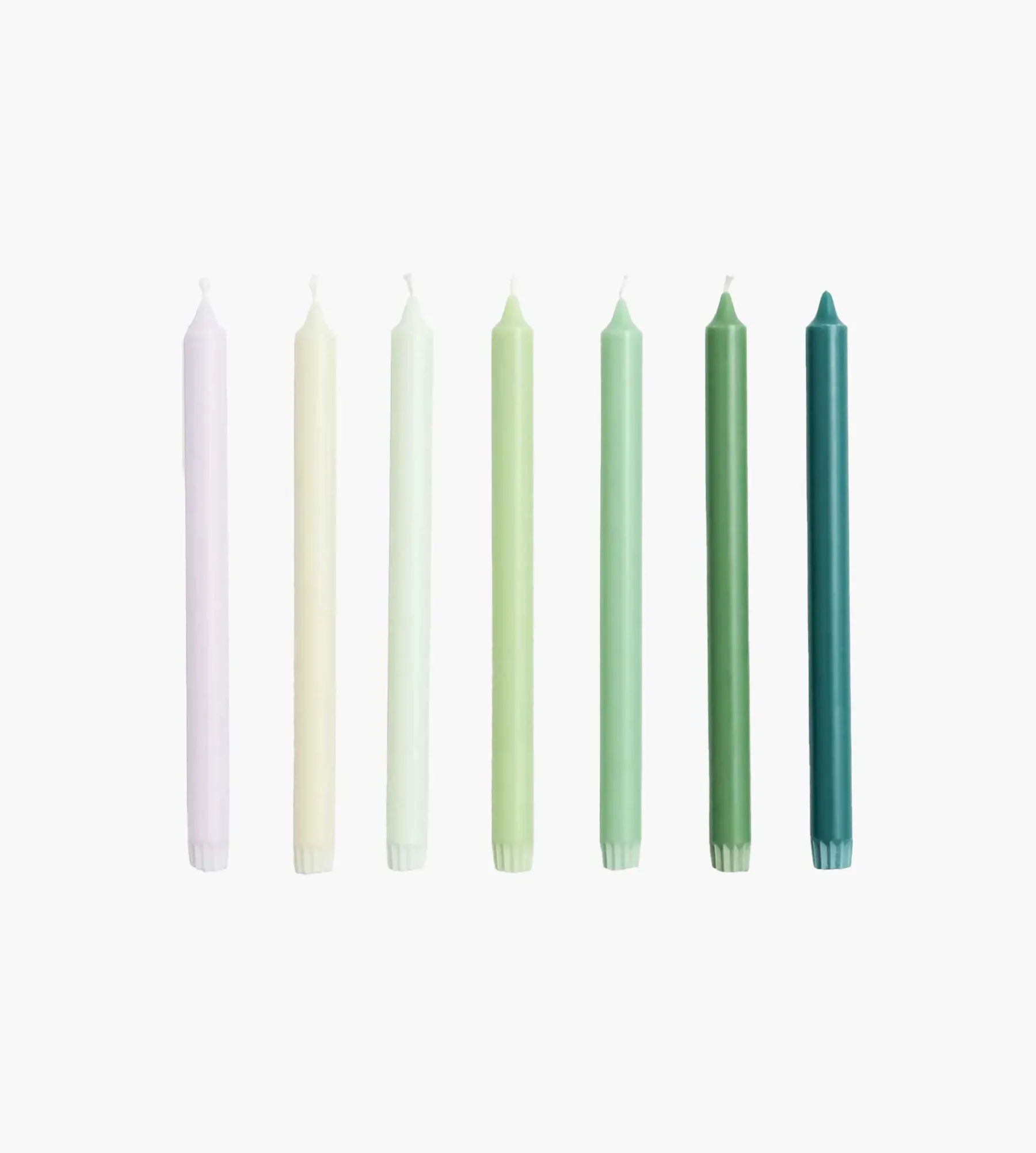 HAY Gradient Candle Set of 7 Greens