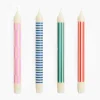 Hay Pattern Candle Crisp Mix Set Of 4