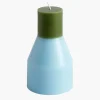 Hay Pillar Candle Small Light Blue