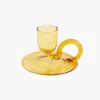 HAY Tiny Candleholder Curved Yellow