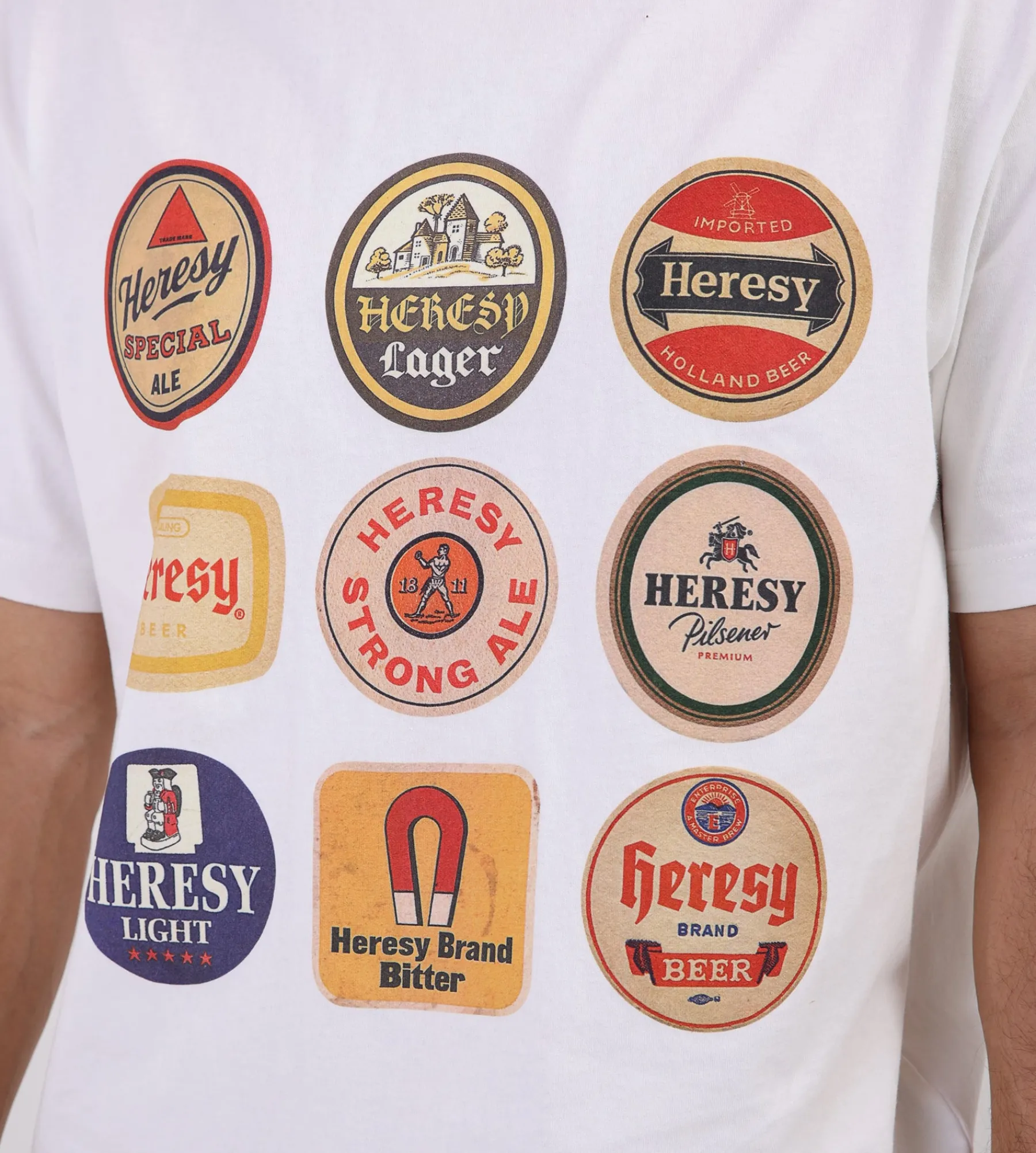 Heresy Beer Tee White