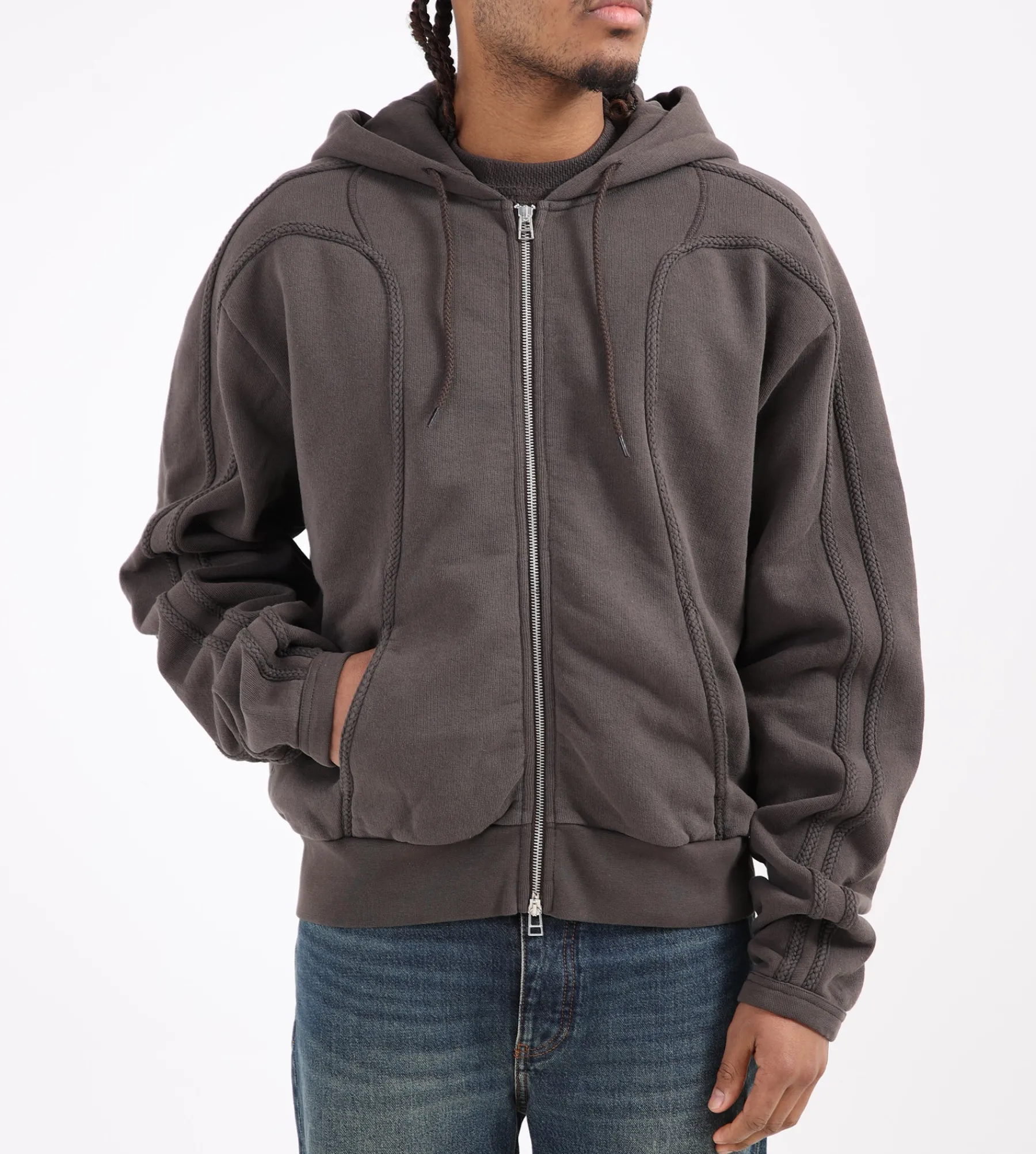 J.L-A.L Plio Hoodie Zinc
