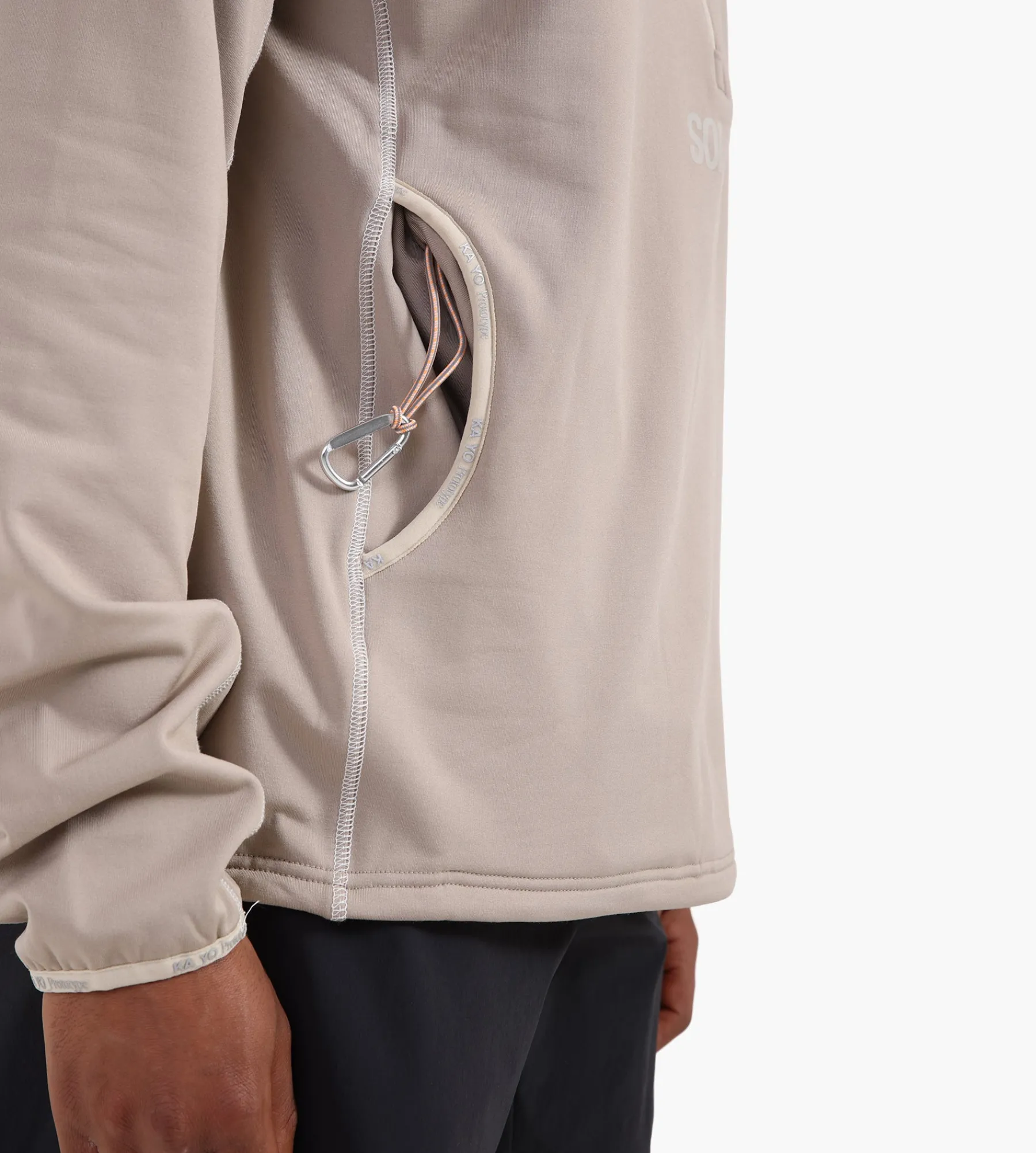 KA_YO Half Zip Base Layer Solaris Sand