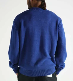 Lack of Guidance David Knit Sweater Cobalt