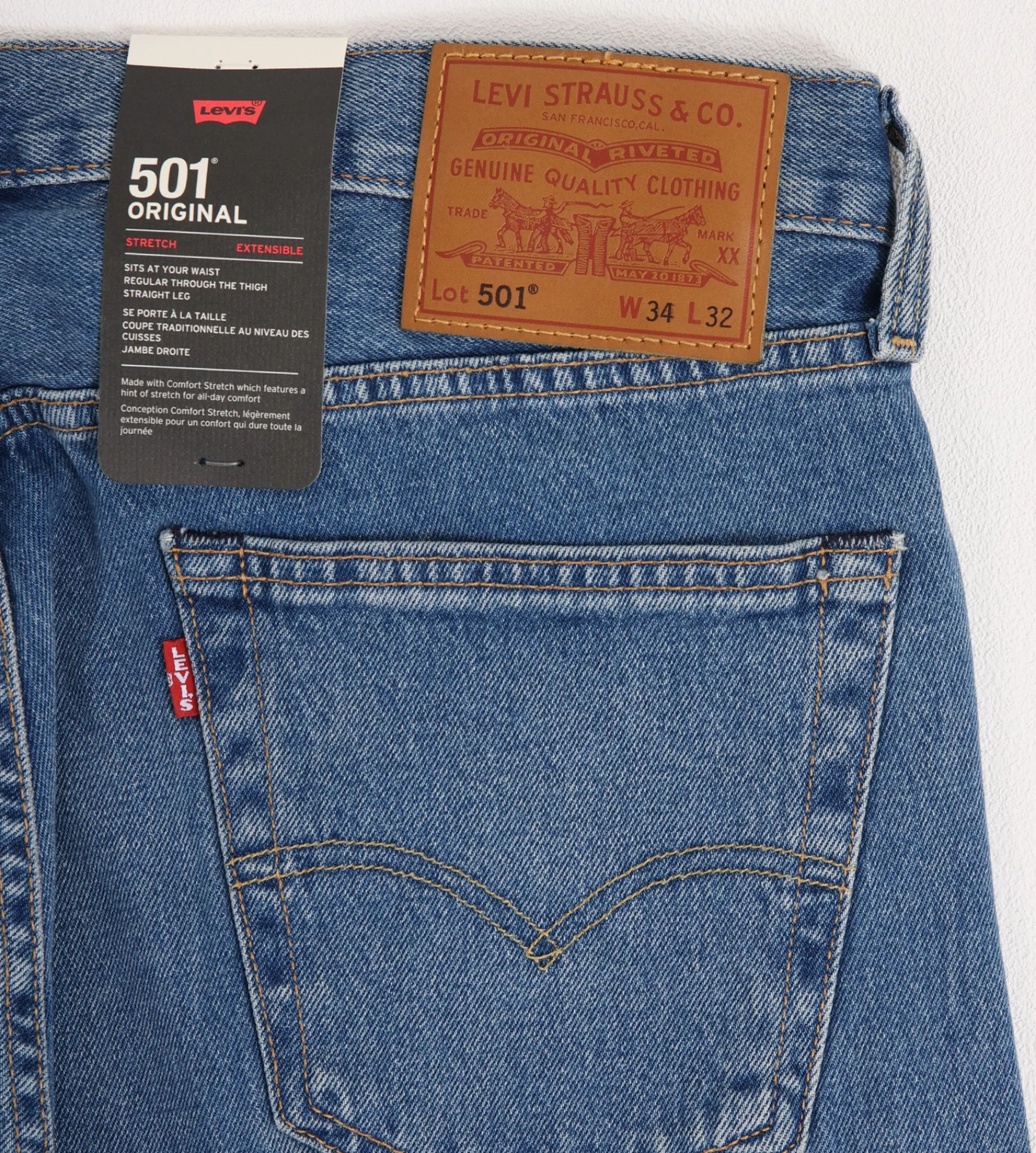 Levi's Levi’s® 501® Original Stretch Blue x Café Baskèts