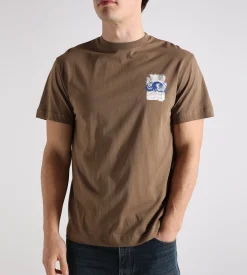 Libertine-Libertine Beat Litho T-Shirt 1868 Tobacco