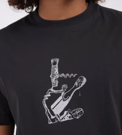 Libertine-Libertine Beat T-Shirt Corkscrew 1868 Charcoal