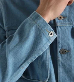 Magic Castles Trip Denim Jacket Ice Blue