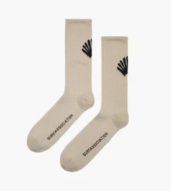 New Amsterdam Surf Association Logo Socks Warm Sand