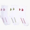 New Amsterdam Surf Association Logo Socks 3 Packs White Base
