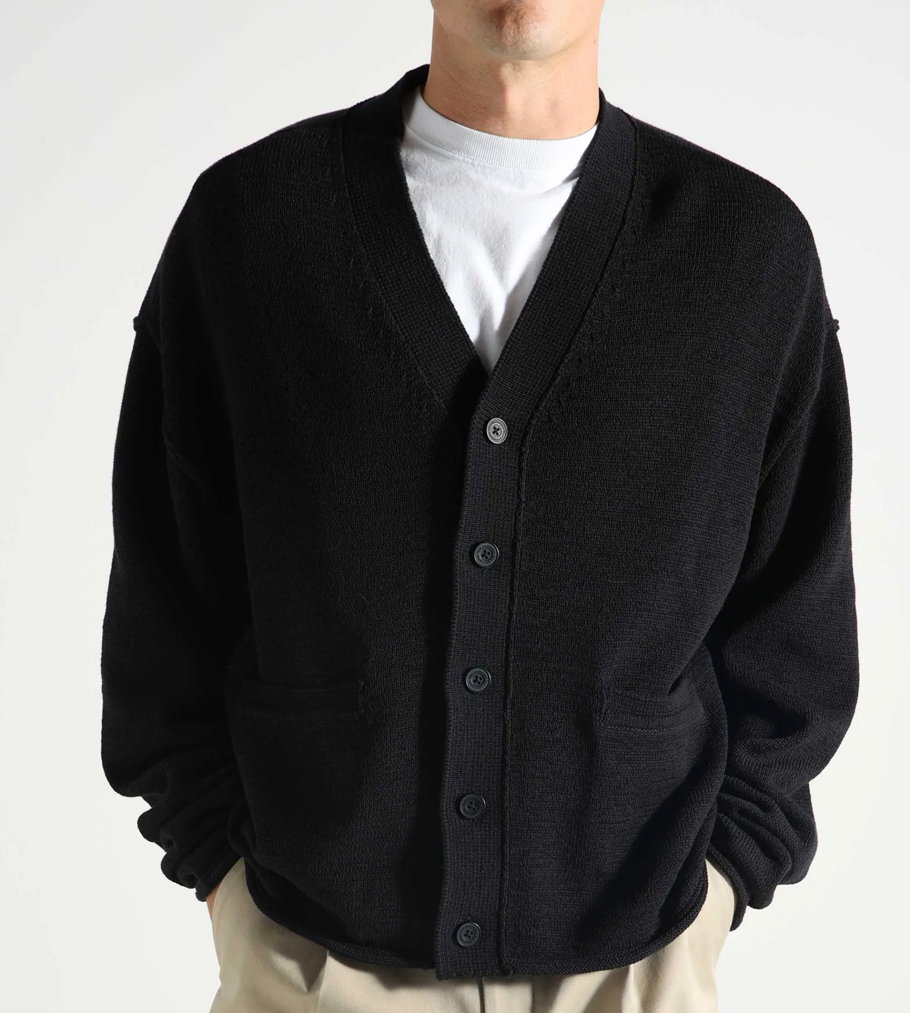 New Amsterdam Surf Association Knitted Cardigan Black