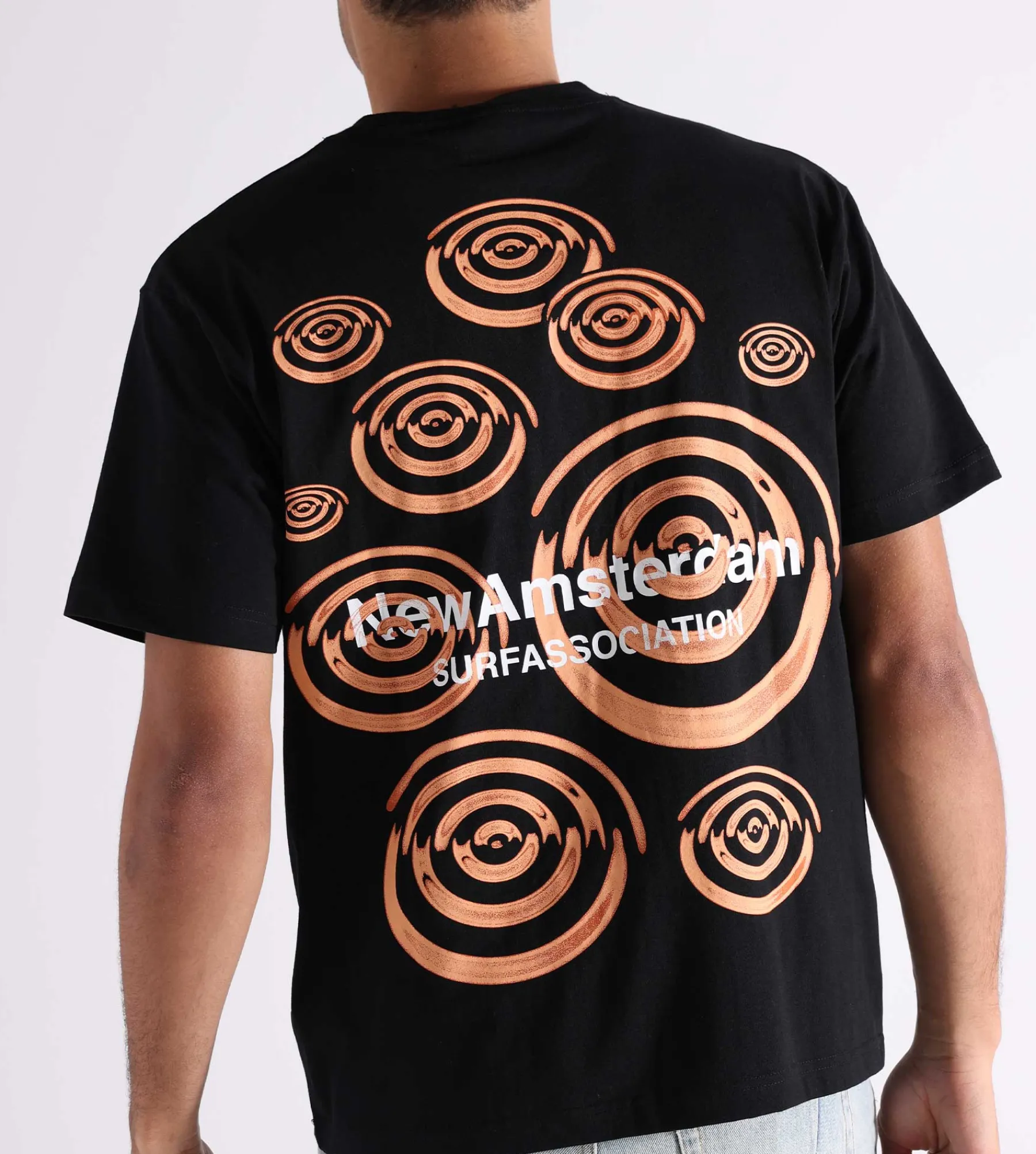 New Amsterdam Surf Association Ripple Tee Black Bronze
