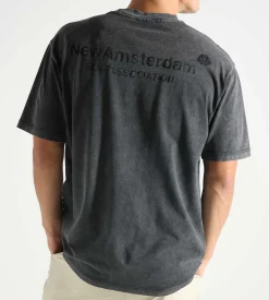 New Amsterdam Surf Association Logo Tee Washed Embro Black