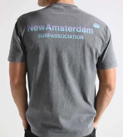 New Amsterdam Surf Association Logo Tee Grey