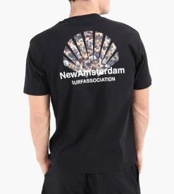 New Amsterdam Surf Association Seal Logo Tee Black