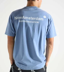 New Amsterdam Surf Association Logo Tee Blue