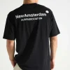 New Amsterdam Surf Association SS25 Logo Tee Black White