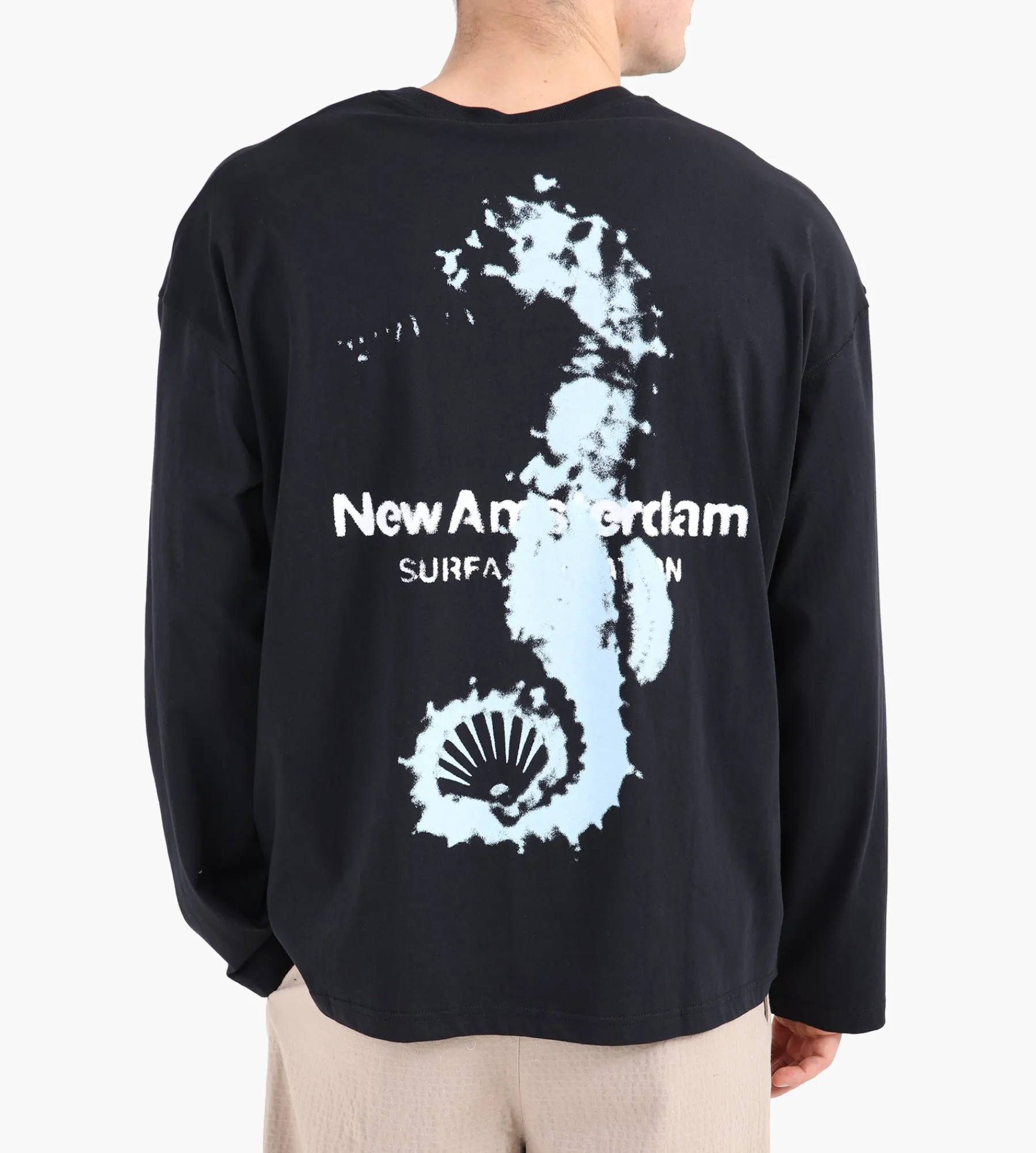 New Amsterdam Surf Association Seahorse Longsleeve Black