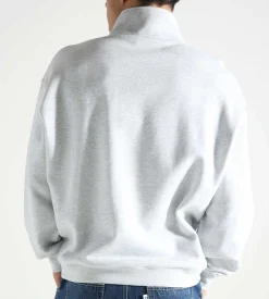 New Amsterdam Surf Association Logo Half Zip Grey Melange