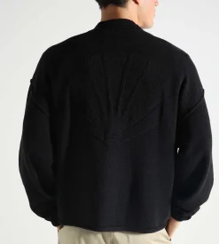 New Amsterdam Surf Association Knitted Cardigan Black