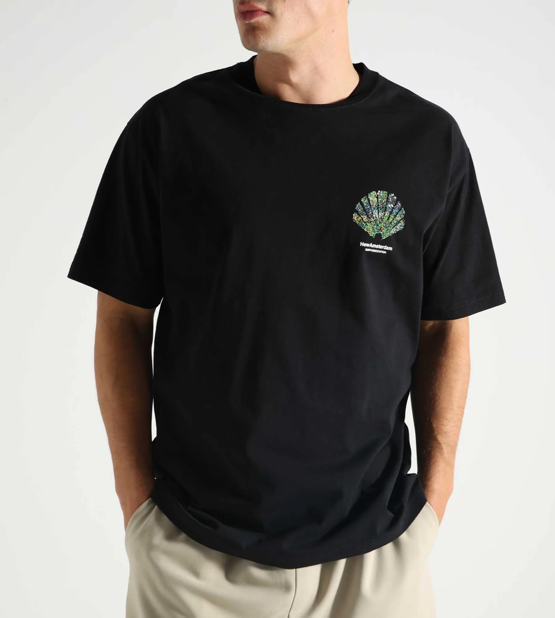New Amsterdam Surf Association Tall Grass Tee Black