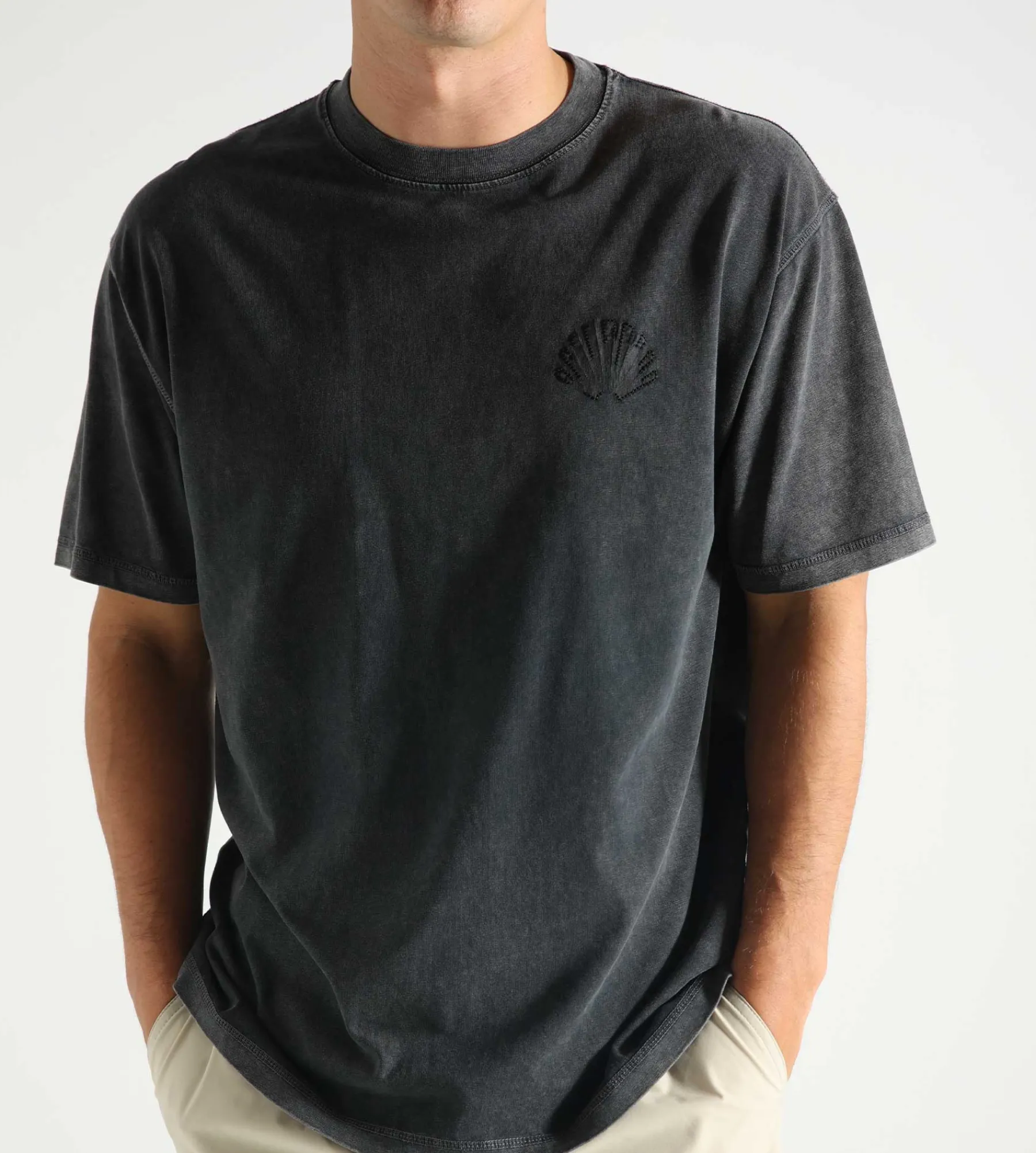 New Amsterdam Surf Association Logo Tee Washed Embro Black