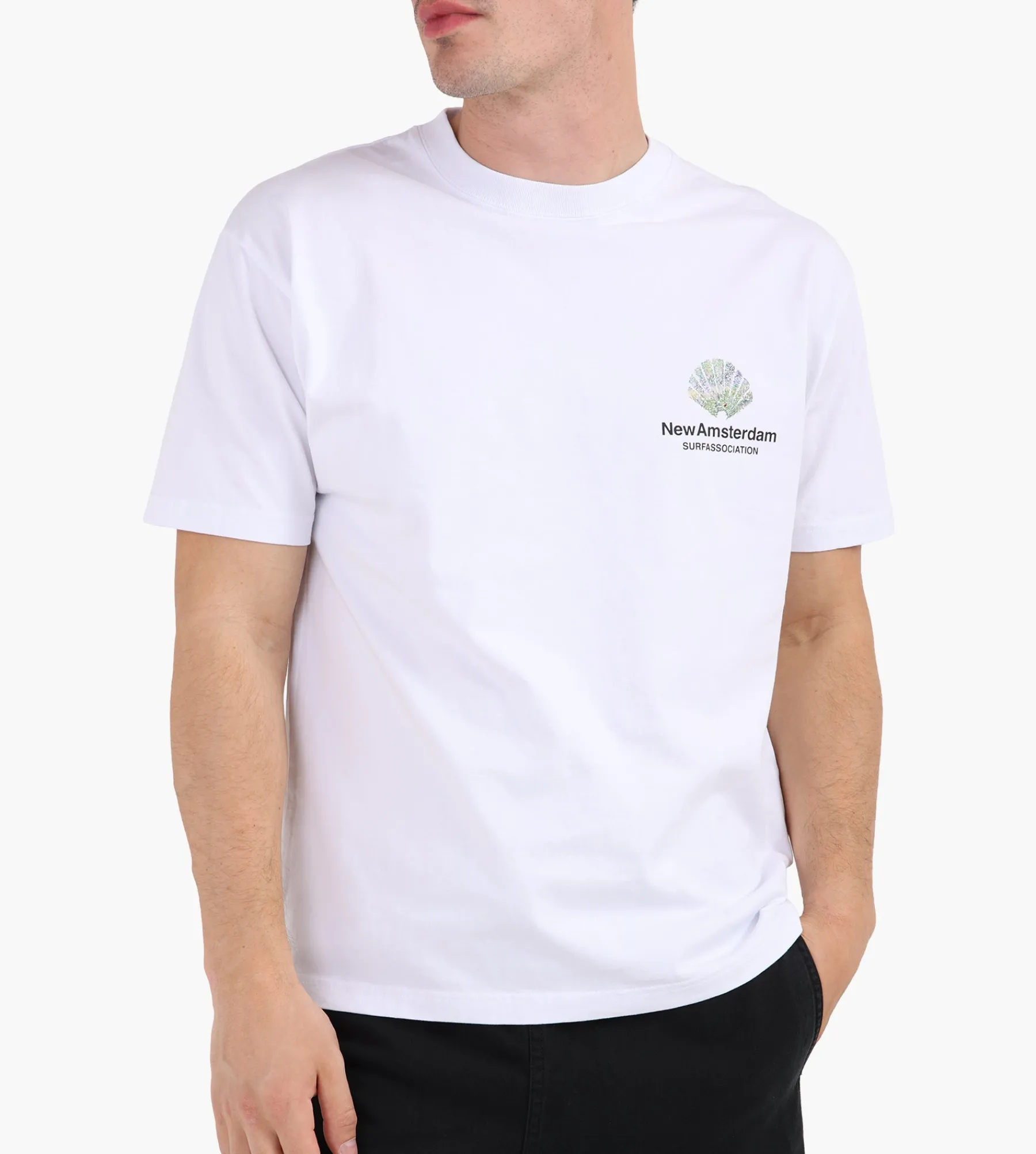 New Amsterdam Surf Association Tall Grass Tee White