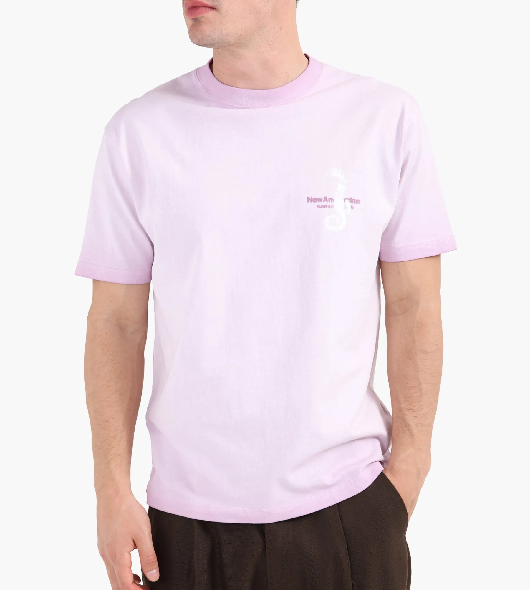 New Amsterdam Surf Association Seahorse Tee Light Purple