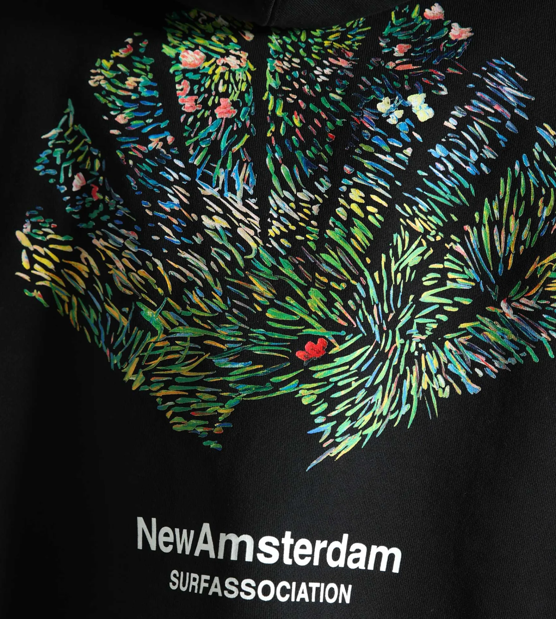 New Amsterdam Surf Association Tall Grass Hoodie Black