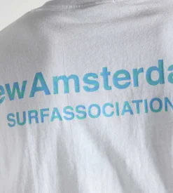 New Amsterdam Surf Association Logo Tee White Green Frost
