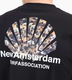 New Amsterdam Surf Association Seal Logo Tee Black