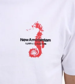 New Amsterdam Surf Association Seahorse Tee White