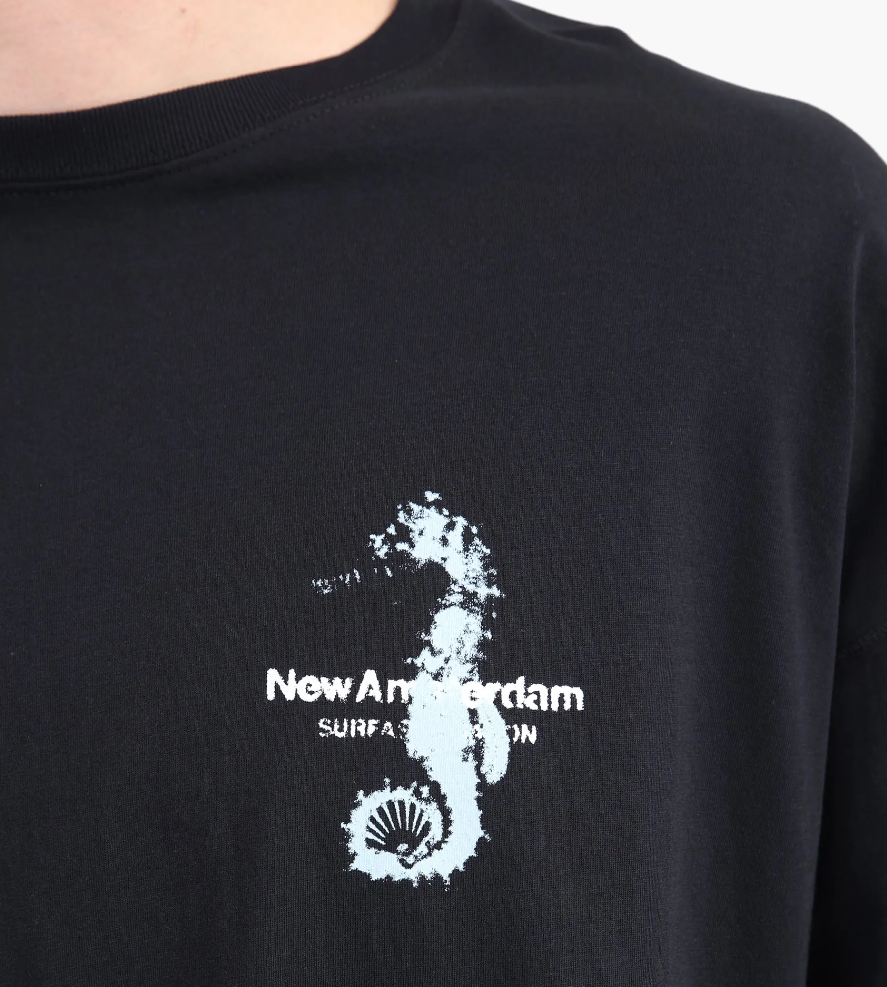 New Amsterdam Surf Association Seahorse Longsleeve Black