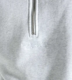 New Amsterdam Surf Association Logo Half Zip Grey Melange
