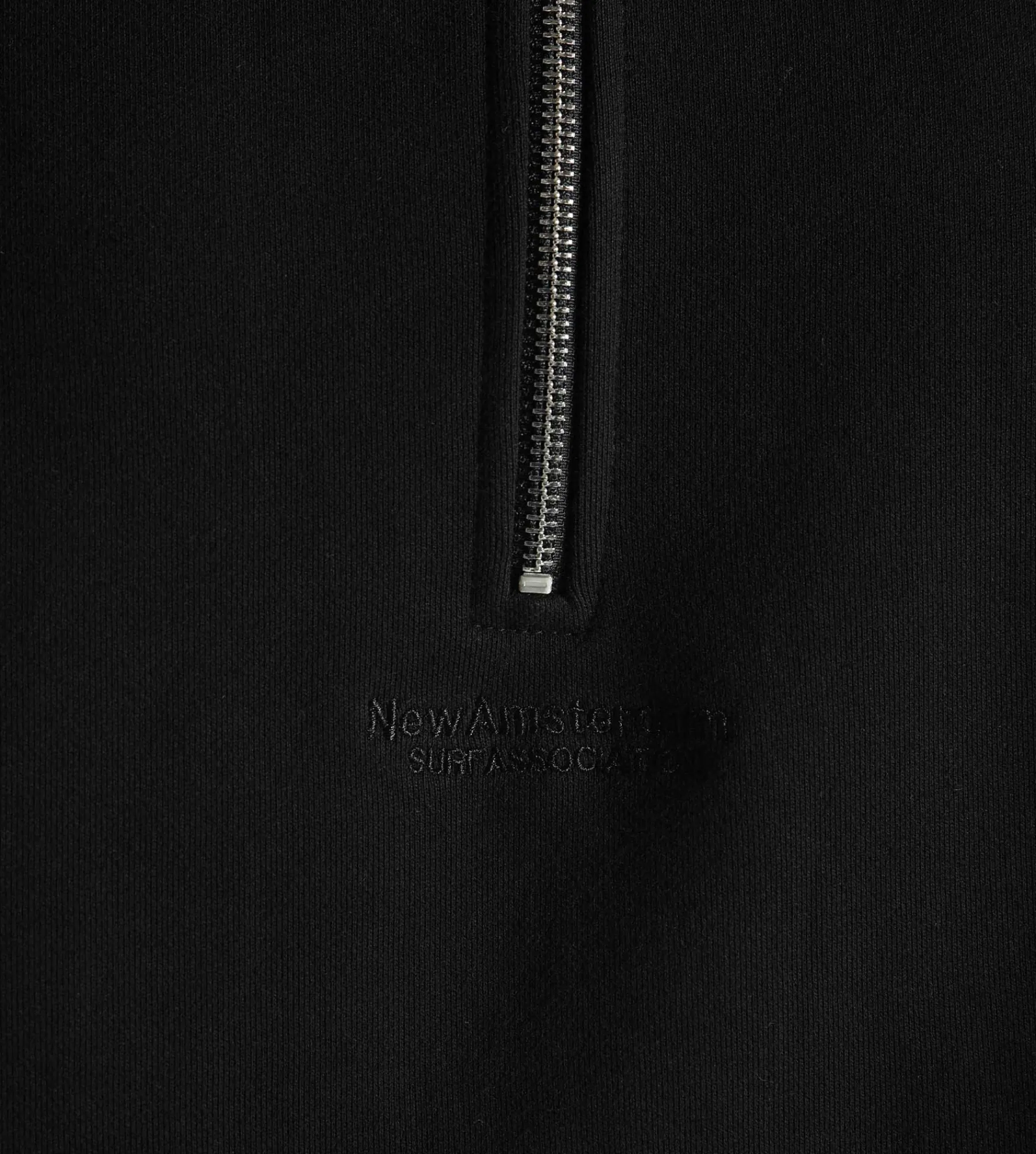 New Amsterdam Surf Association Logo Half Zip Black