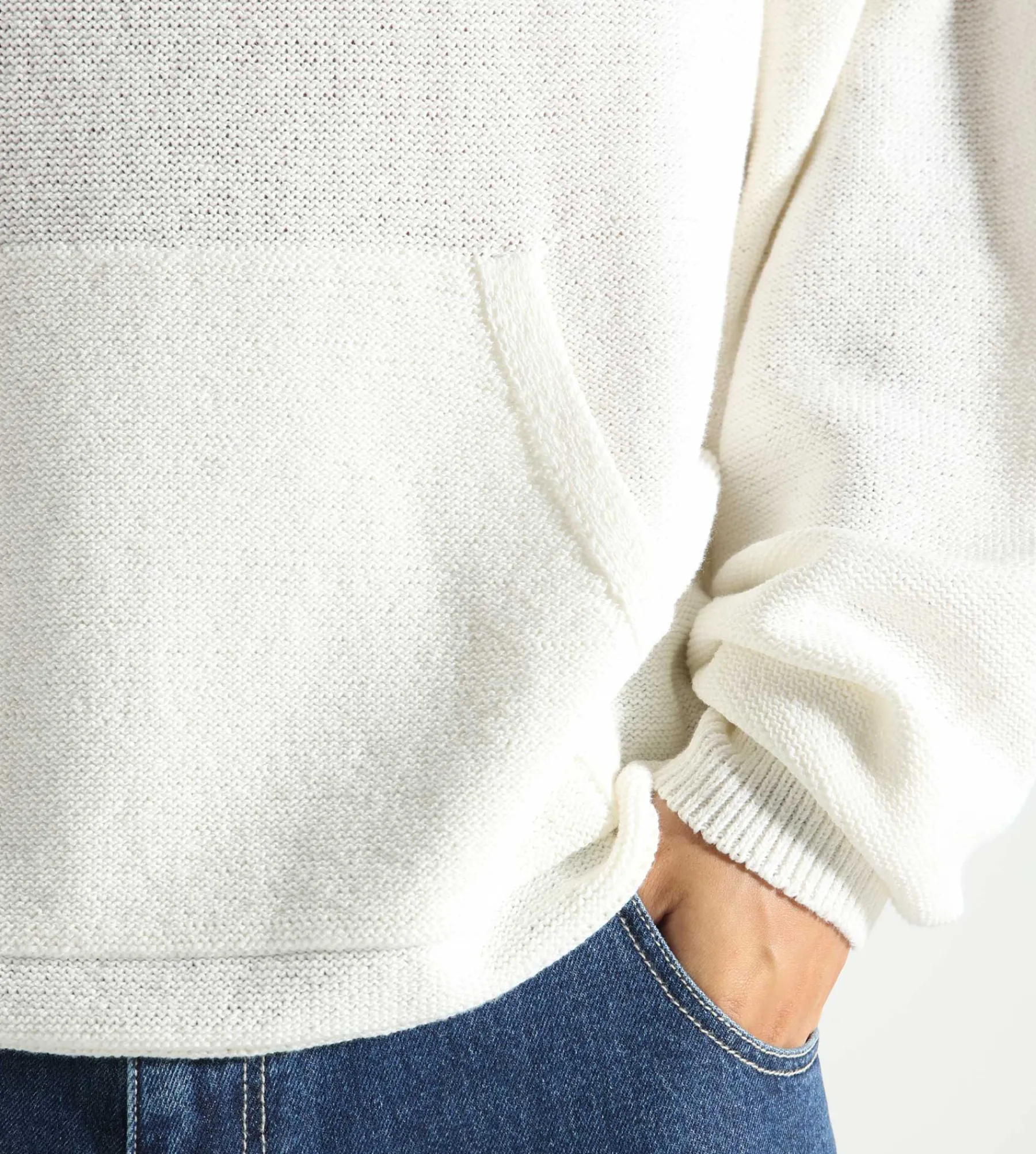 New Amsterdam Surf Association Knitted Hoodie White