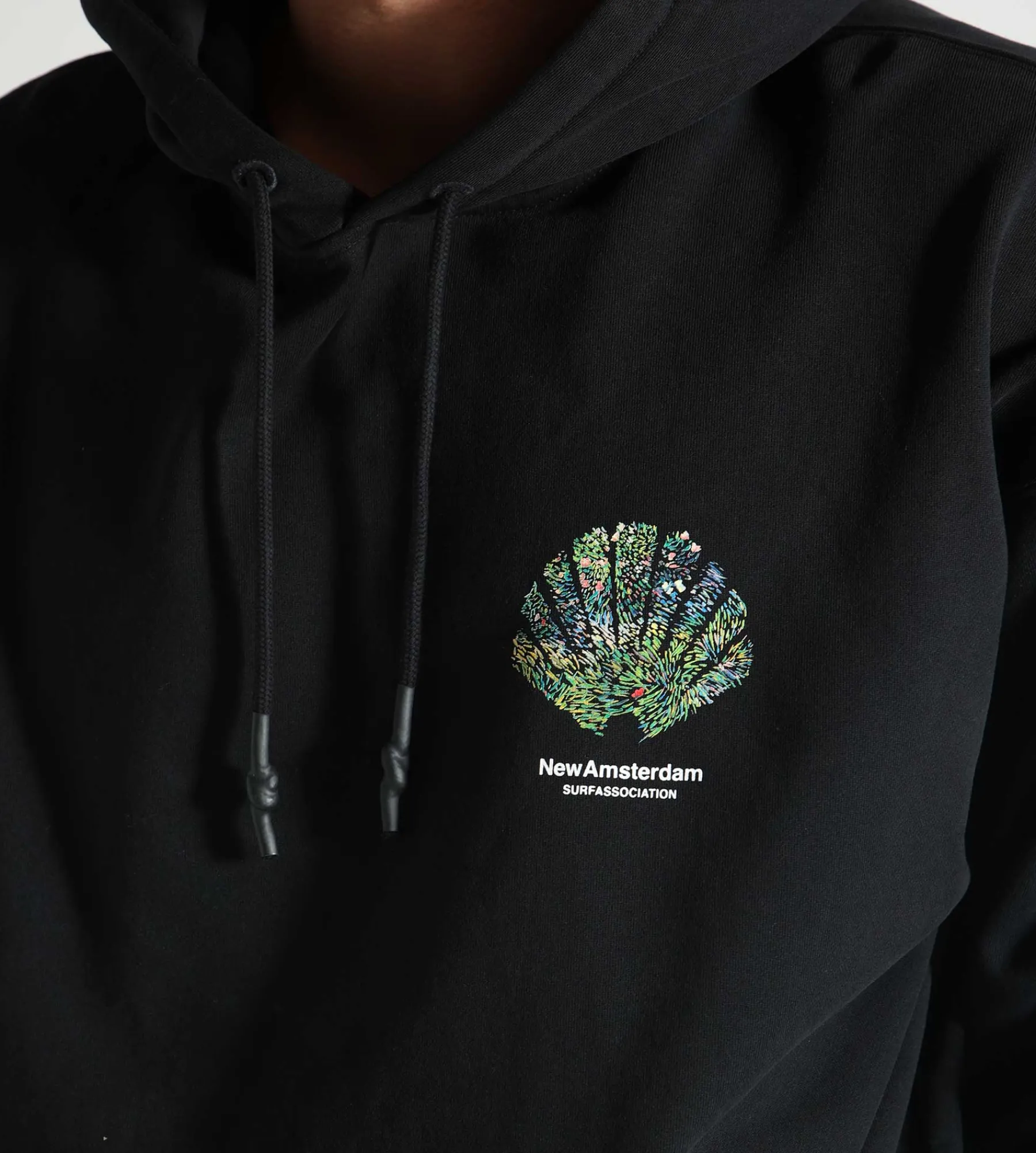 New Amsterdam Surf Association Tall Grass Hoodie Black